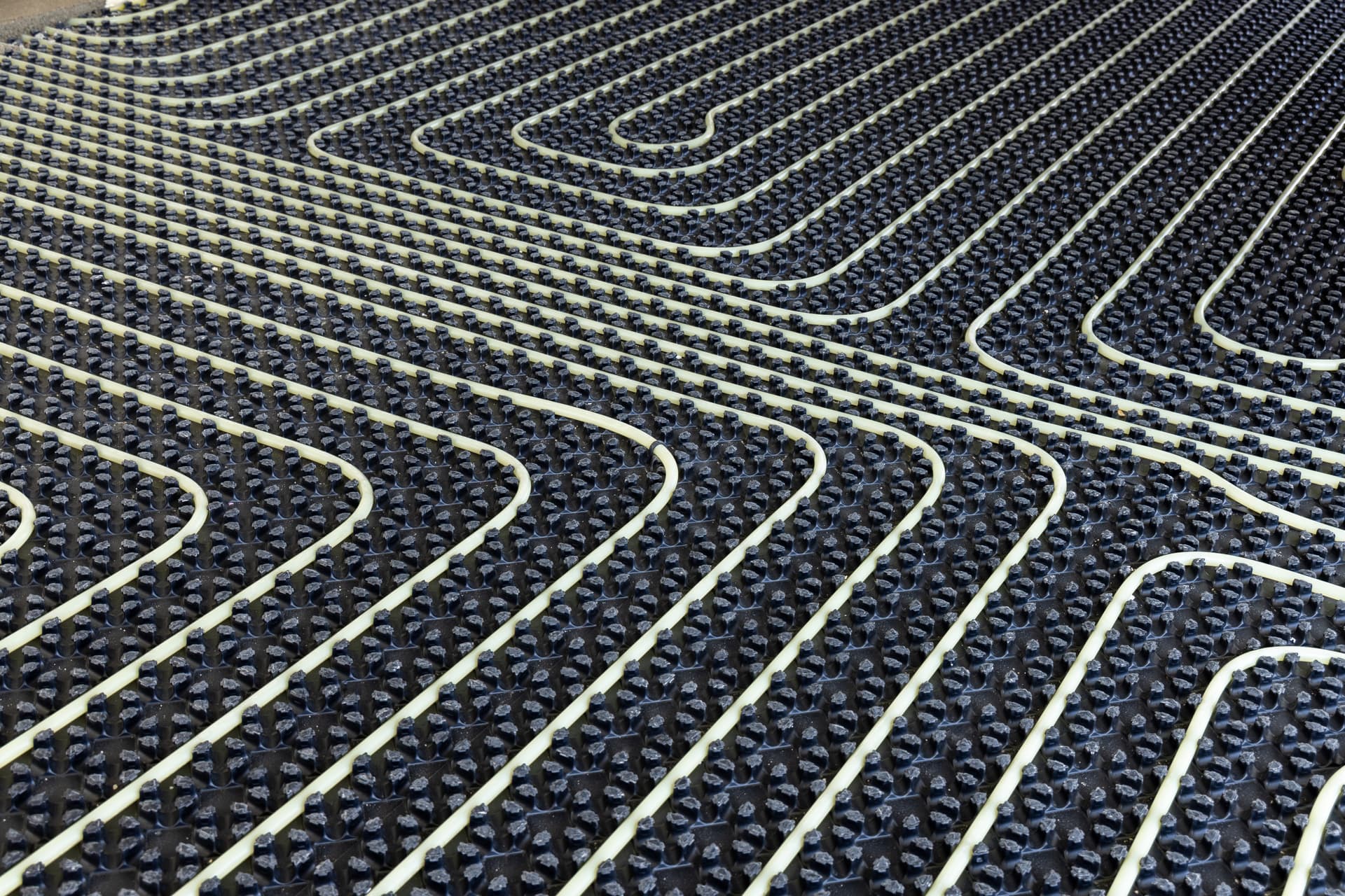 Uponor underfloor heating installation
